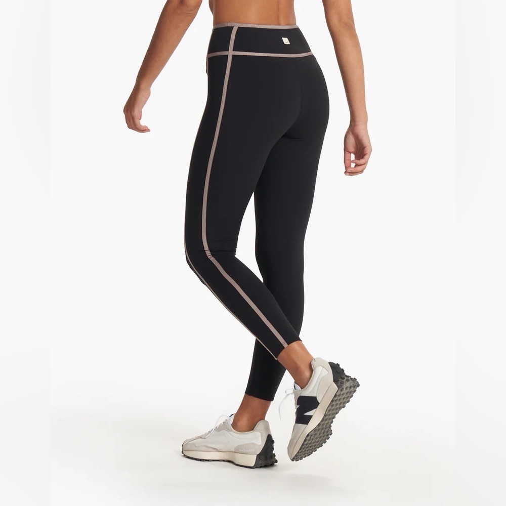 VUORI ✨ The Daily Piper Performance Legging ✨ Black and Tan ✨ Small - Picture 2 of 9